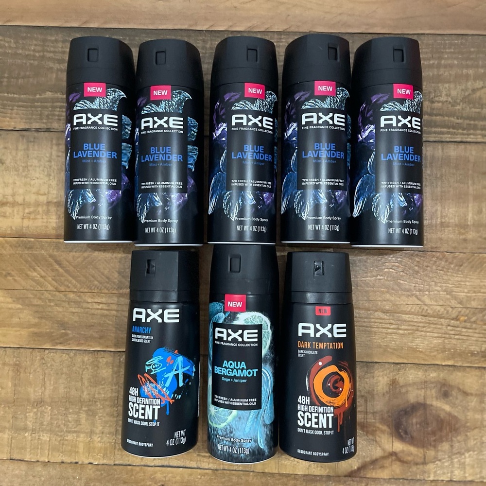 Bundle of 8 Axe Men’s Deodorant Spray | 4oz